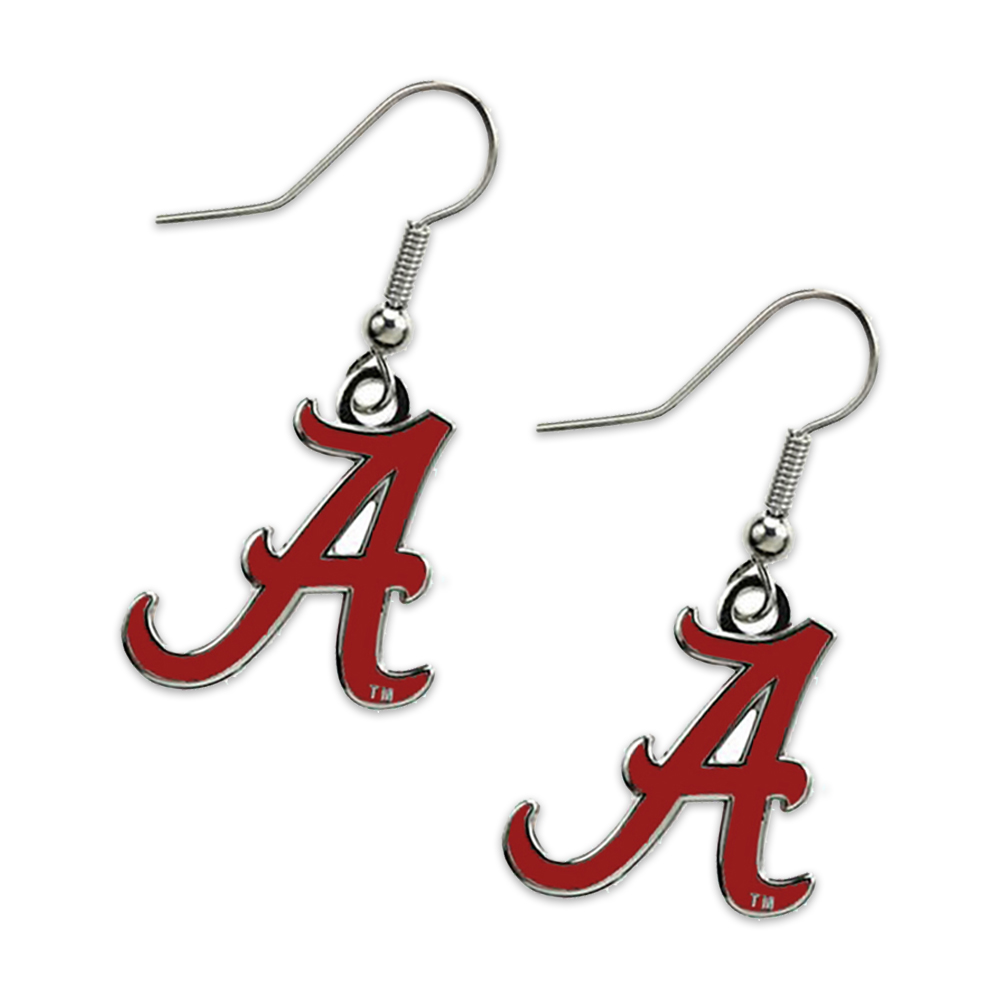 aminco Alabama Crimson Tide Post Stud Logo Earring Set NCAA Charm 
