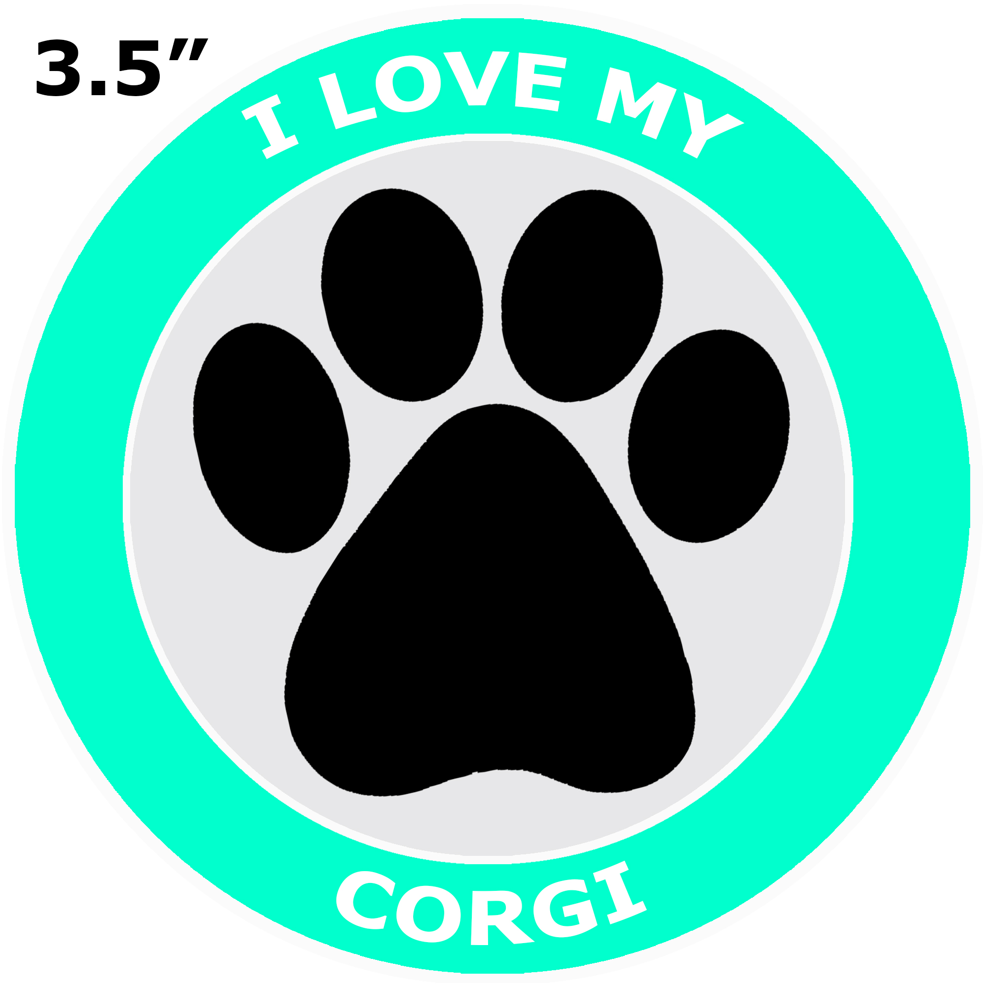 thumbnail 25  - I Love My Corgi - Car Truck Window Bumper Sticker Decal Canine Pet Dog Breed