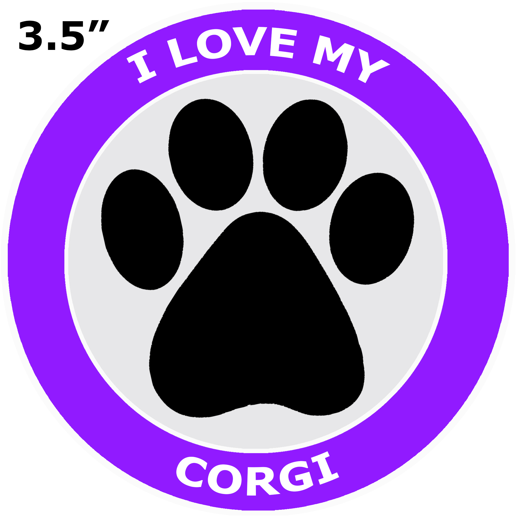 thumbnail 34  - I Love My Corgi - Car Truck Window Bumper Sticker Decal Canine Pet Dog Breed