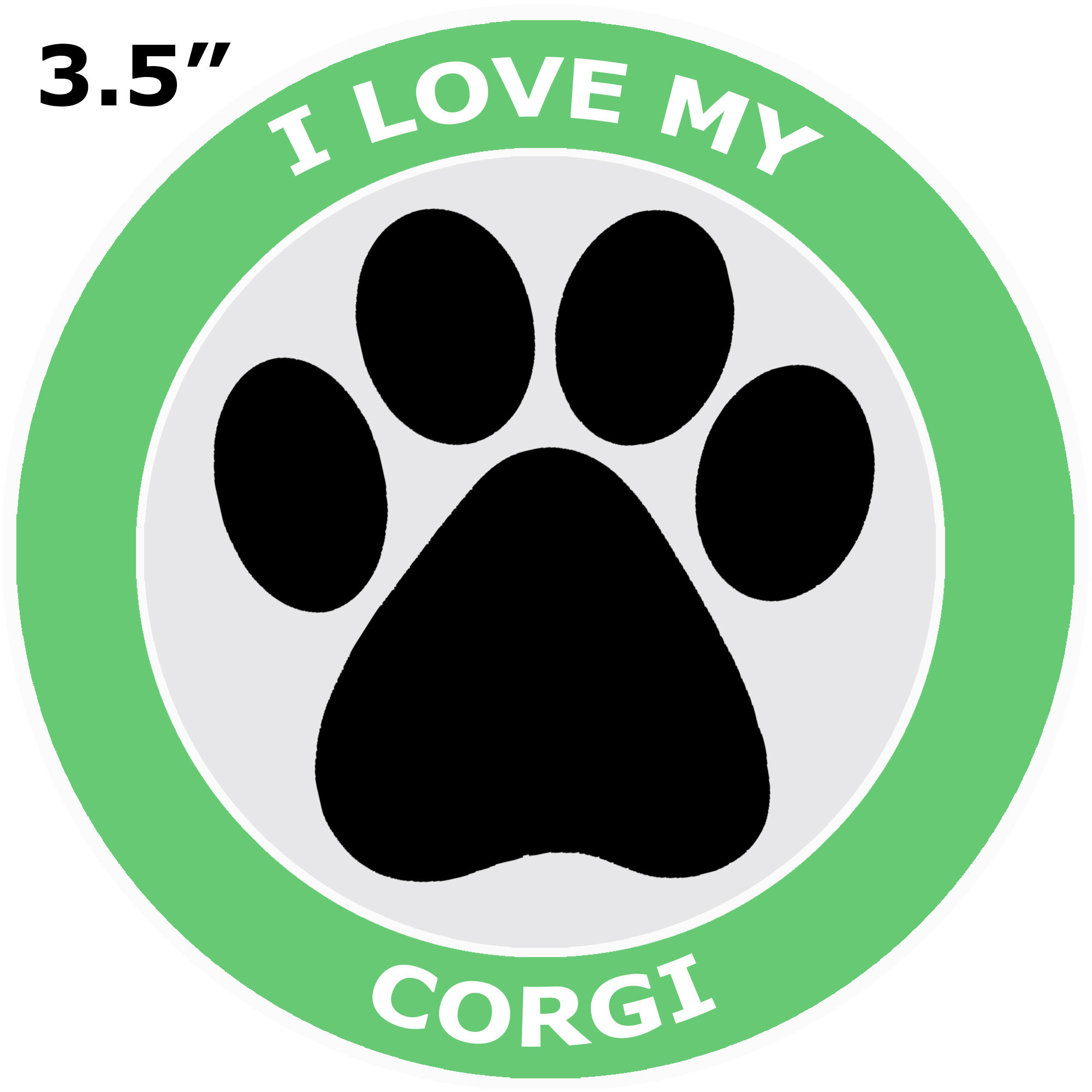 thumbnail 43  - I Love My Corgi - Car Truck Window Bumper Sticker Decal Canine Pet Dog Breed