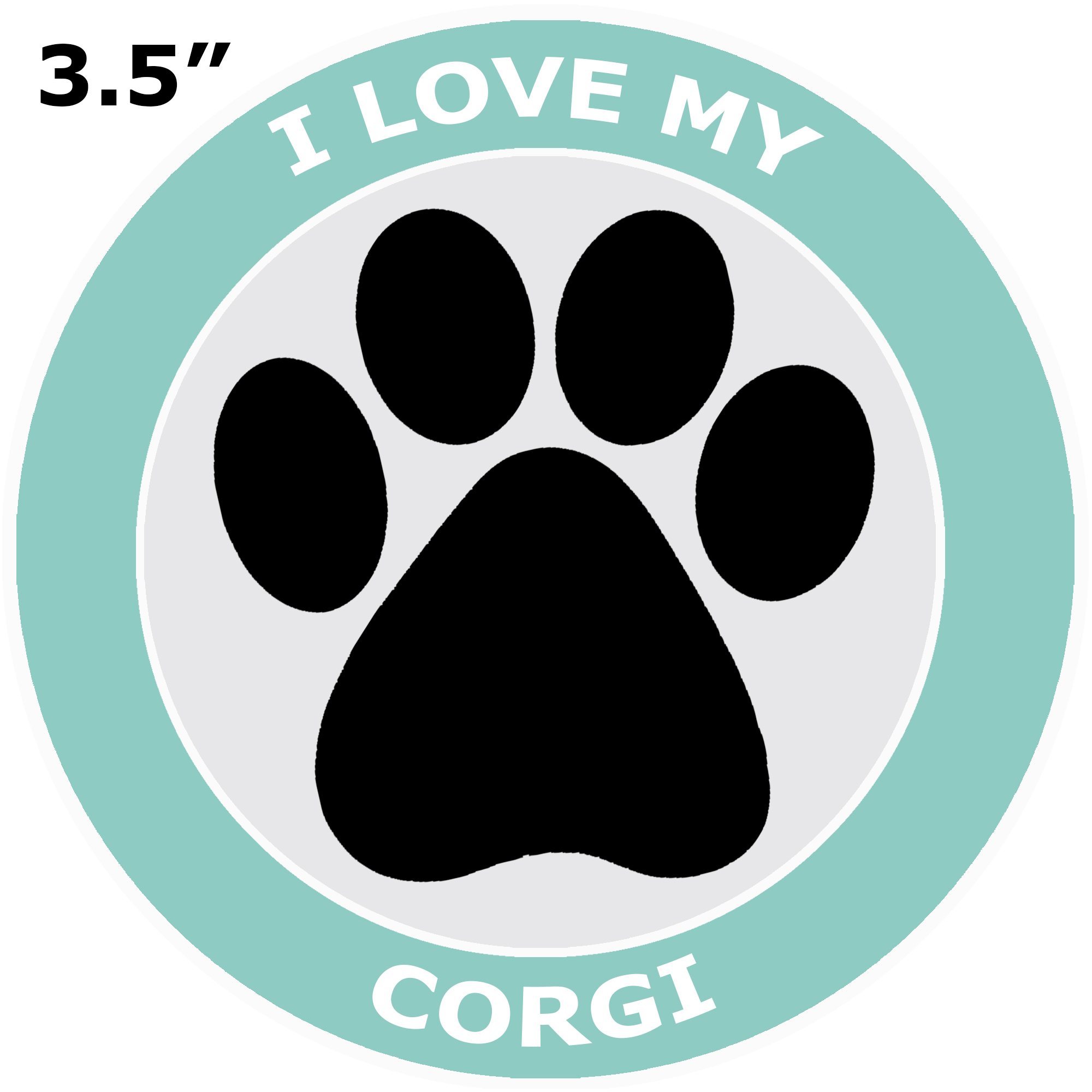 thumbnail 46  - I Love My Corgi - Car Truck Window Bumper Sticker Decal Canine Pet Dog Breed