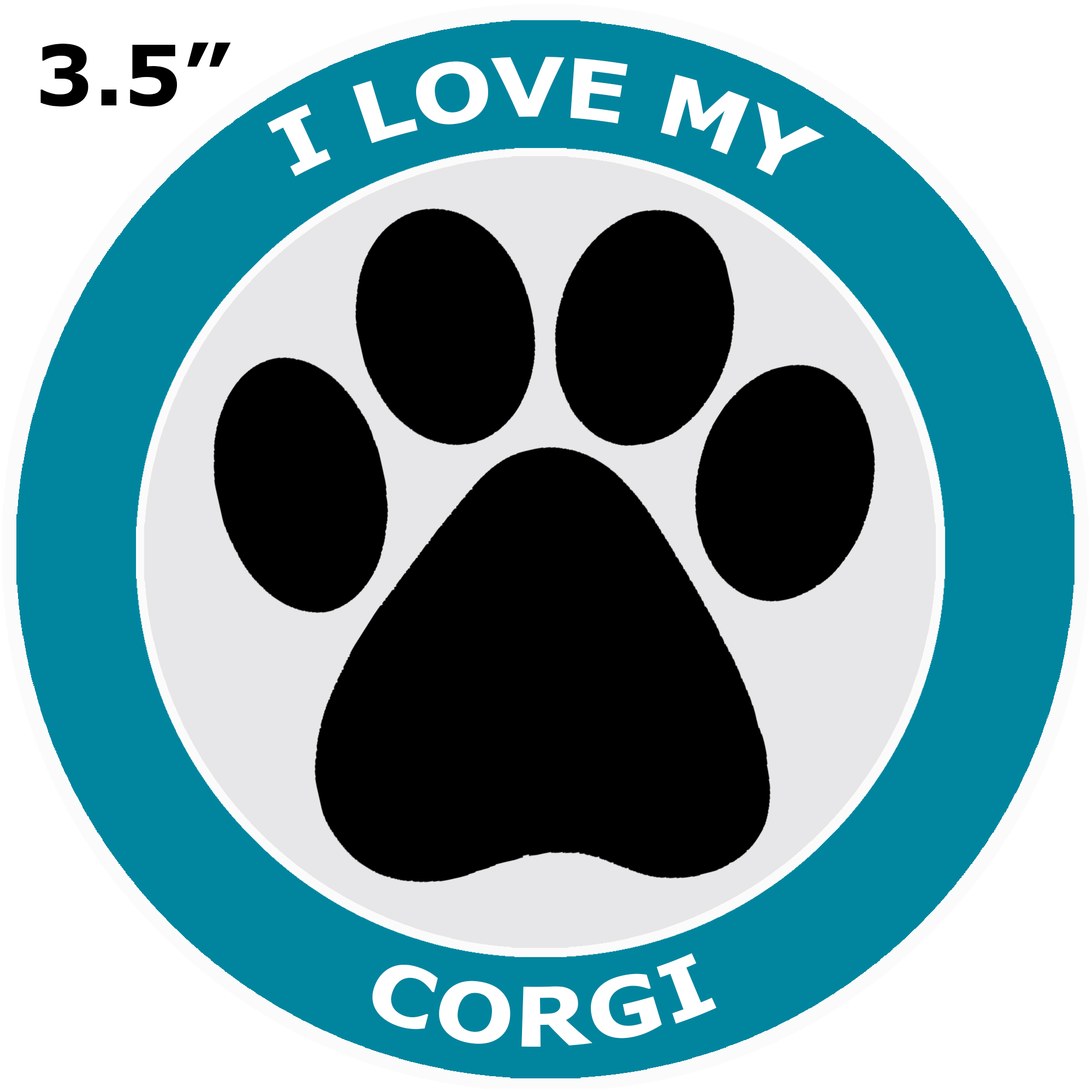 thumbnail 70  - I Love My Corgi - Car Truck Window Bumper Sticker Decal Canine Pet Dog Breed