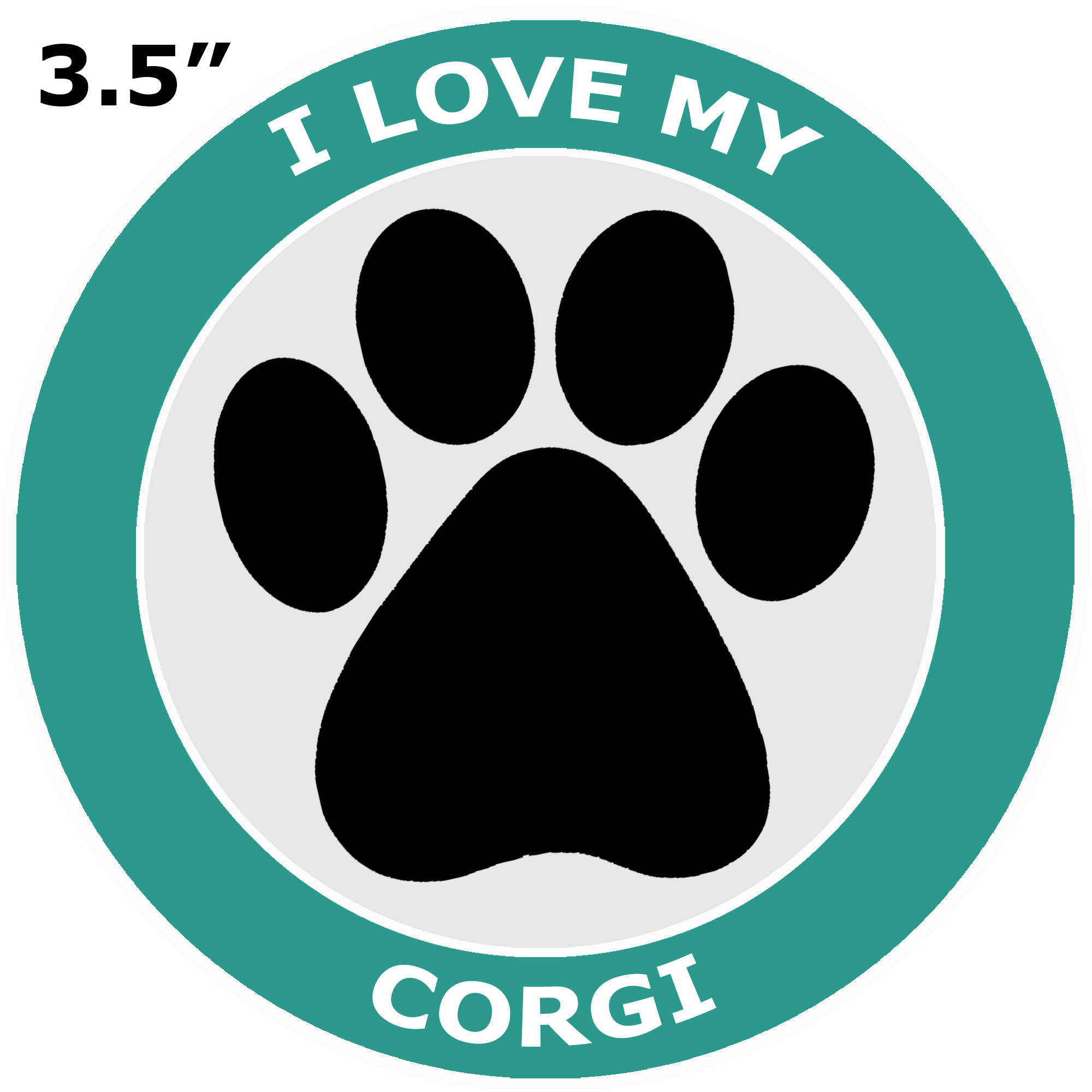 thumbnail 91  - I Love My Corgi - Car Truck Window Bumper Sticker Decal Canine Pet Dog Breed