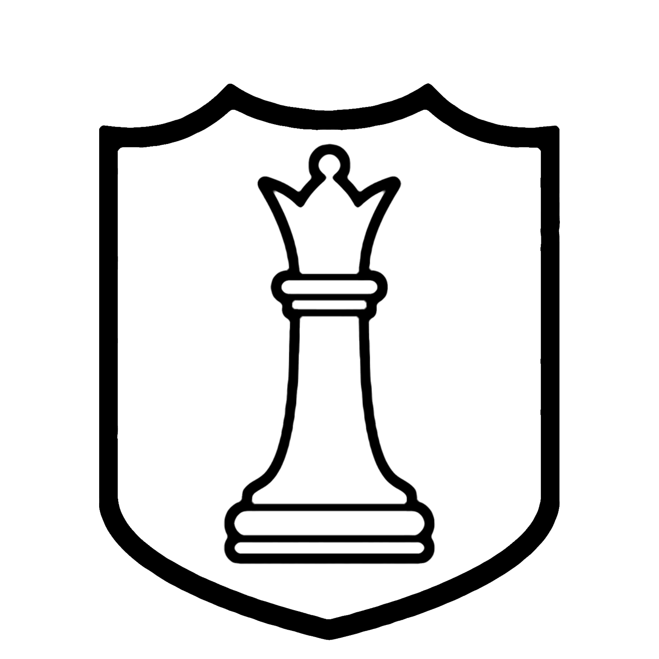 White Queen Chess Piece - Car Truck Window Bumper Graphic Sticker Decal Souvenir