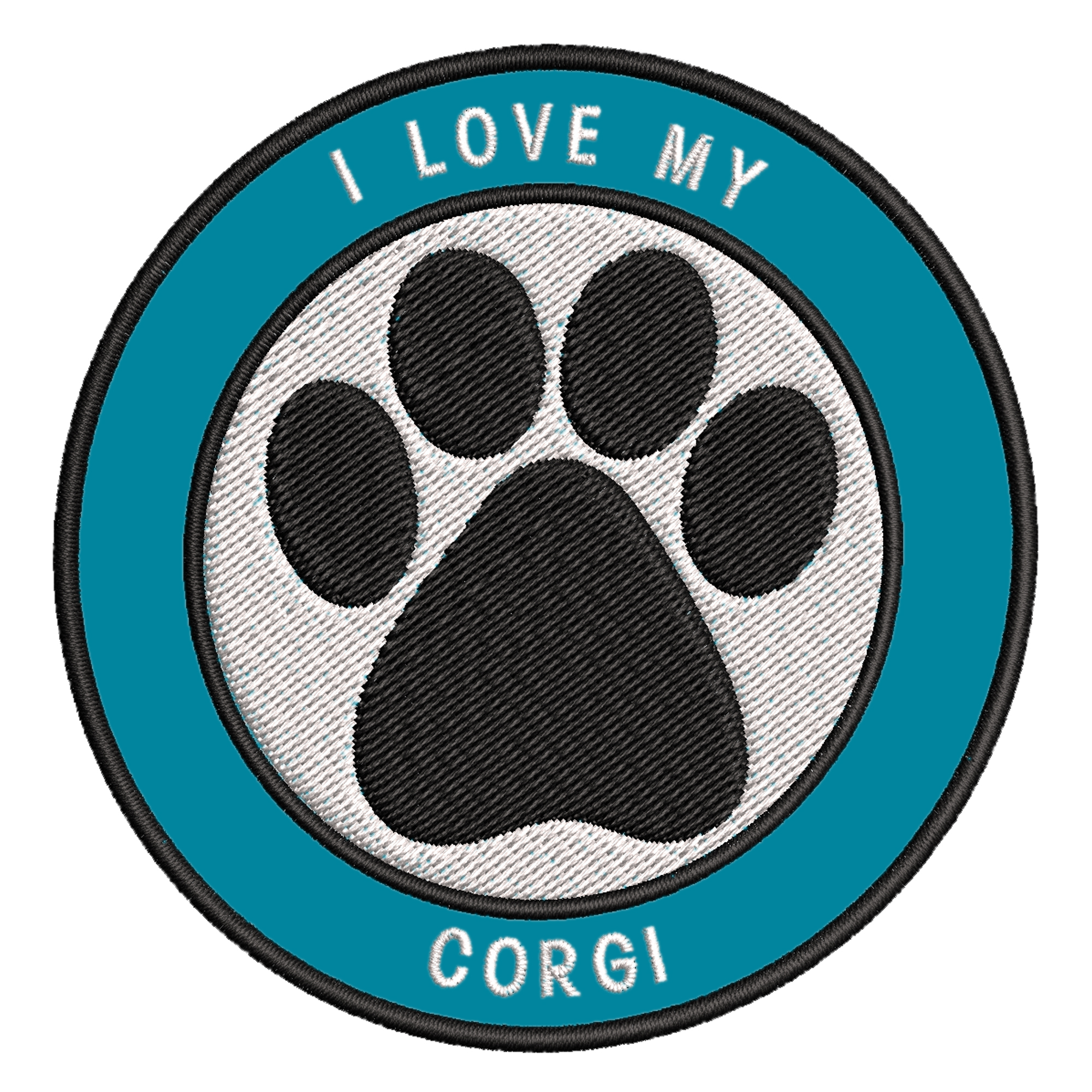 thumbnail 77  - I Love my Corgi 3.5&#034; Embroidered Iron or Sew-on Patch Canine Dog Breed Series