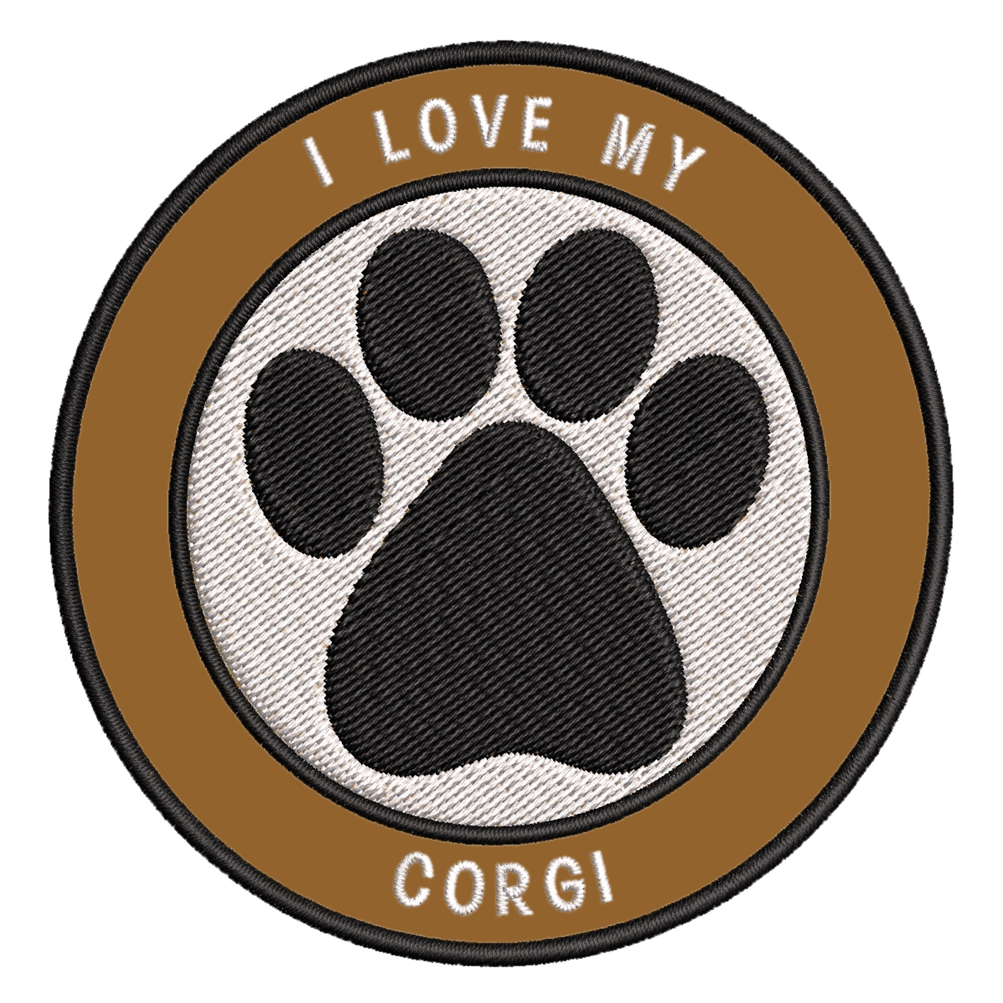 thumbnail 80  - I Love my Corgi 3.5&#034; Embroidered Iron or Sew-on Patch Canine Dog Breed Series