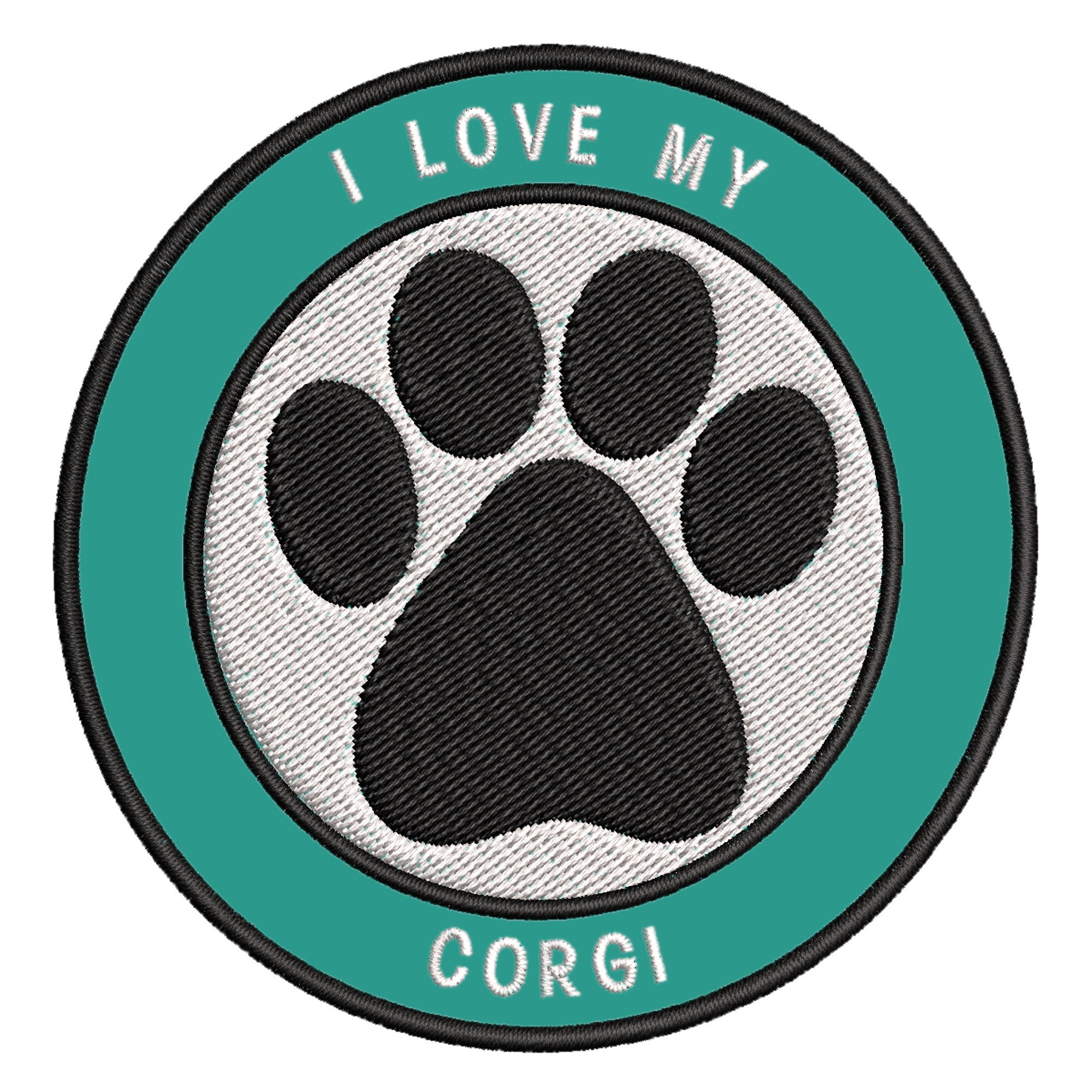 thumbnail 98  - I Love my Corgi 3.5&#034; Embroidered Iron or Sew-on Patch Canine Dog Breed Series