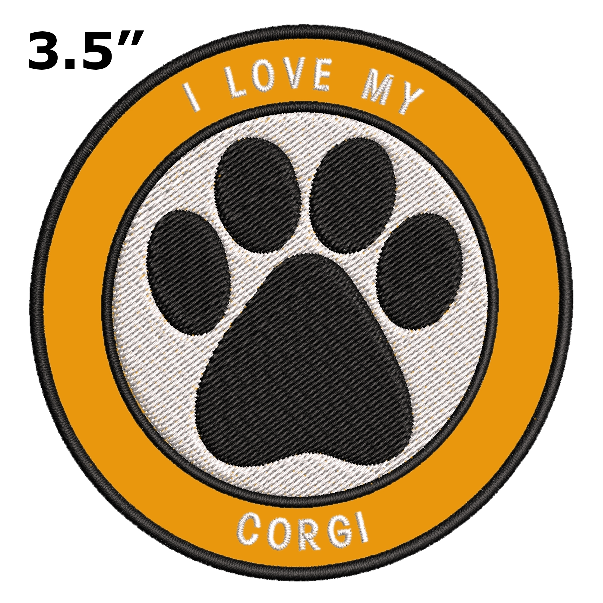 thumbnail 103  - I Love my Corgi 3.5&#034; Embroidered Iron or Sew-on Patch Canine Dog Breed Series