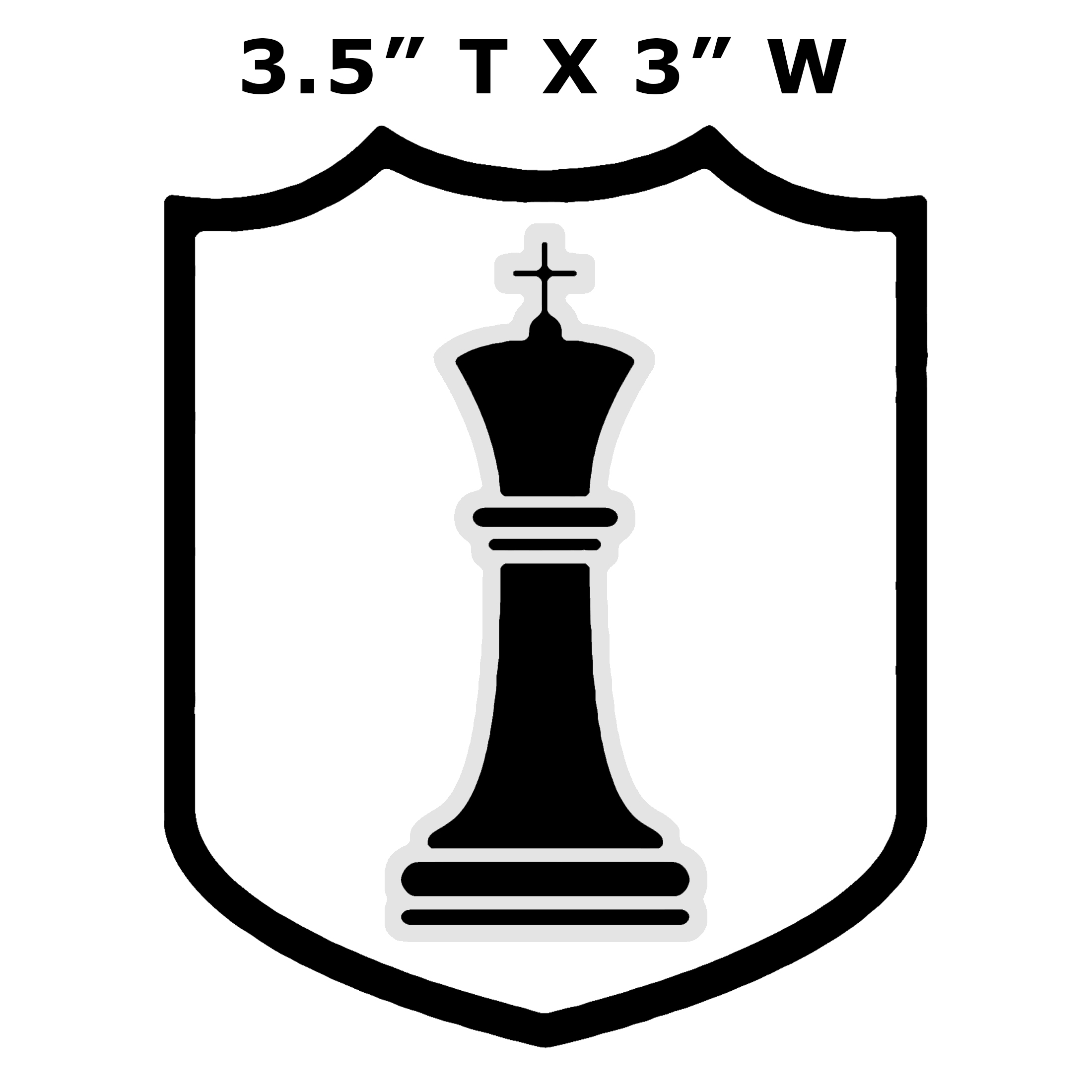 Chess Car Sticker Black King Chess Piece - Car Truck Window Bumper Graphic Sticker Decal ...