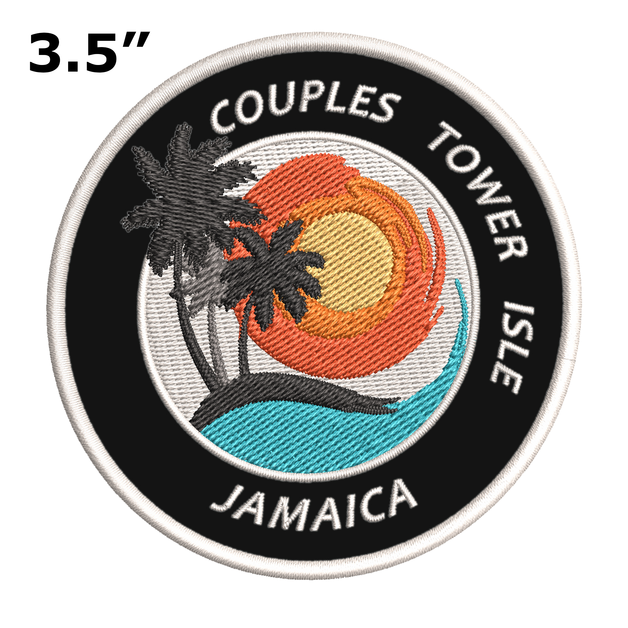 Couples Tower Isle Jamaica Souvenir Patch 3.5
