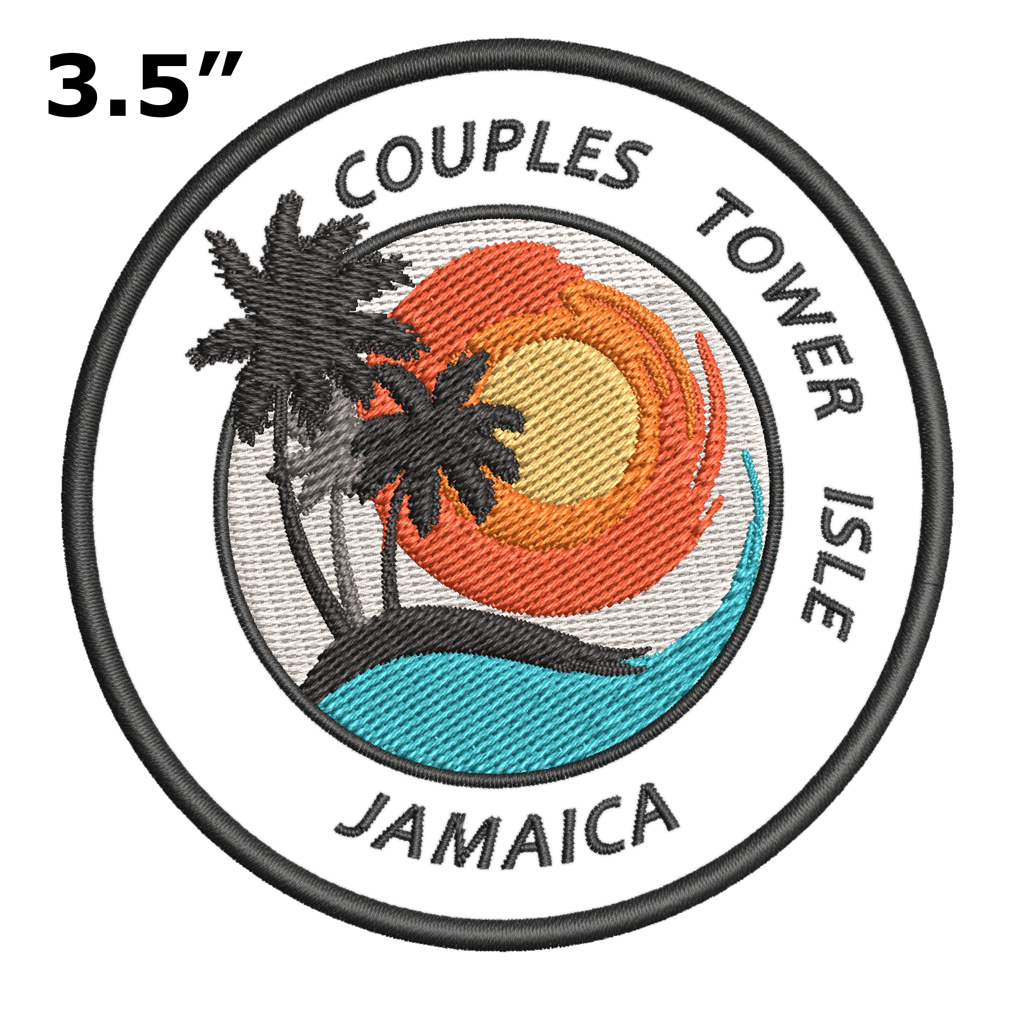 Couples Tower Isle Jamaica Souvenir Patch 3.5